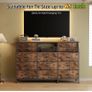 Dresser for Bedroom with 13 Drawers, 55 inchWide Chest of Drawers, Fabric Dresser with 2 Wooden Shelves, Storage Organizer Unit with Fabric Bins for Bedroom, Living Room, Hallway, Rustic Brown Image 5