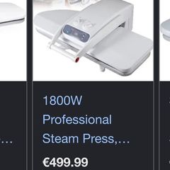 Professional steam press