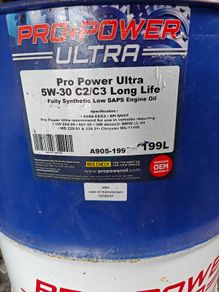 200 litres of Engine oil 5w/30 FS ultra long life