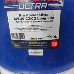 200 litres of Engine oil 5w/30 FS ultra long life