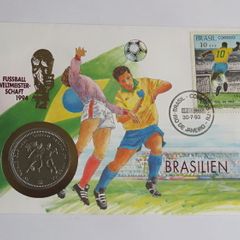 Brazil USA WORLD CUP 1994 Coin Cover Vintage