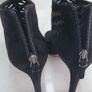 VIA SPIGA black leather suede open-toe high heels Sz 41 (Fit 7-7.5UK) - Rrp 125 (New) Image 9