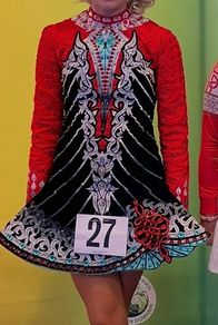 Irish dancing dress (U16/size 8/10)