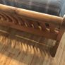 Kingsize solid oak sleigh bedframe Image 6