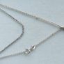 Vintage Sterling Silver 925 Swimmer Swimming Necklace Diving Diver Sea Sports Jewelry 9" - 5,1g Image 2