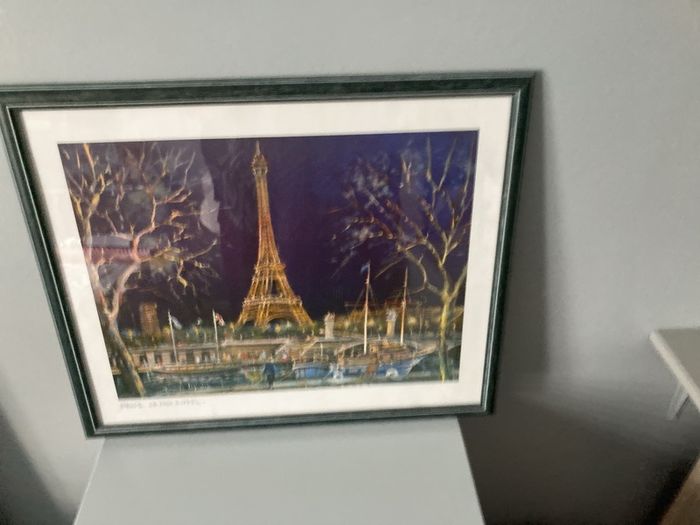 Framed Eiffel Tower Print