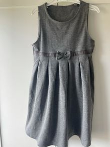 Grey pinafore dress age 5-6