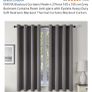 2 curtains translucent and grey with 2 curtains rod Image 5