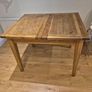 Solid Oak Dining Table - compact size (missing an extension leaf) Image 2