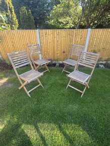 4 garden chairs