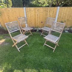 4 garden chairs