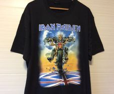 IRON MAIDEN T Shirt. Eddie On Motorcycle. Brand New Without Tags. Front And Back Colour Prints. Collect In Dublin Or Receive Via Post.