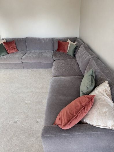 Cloud 5 piece modular corner sofa + swivel chair