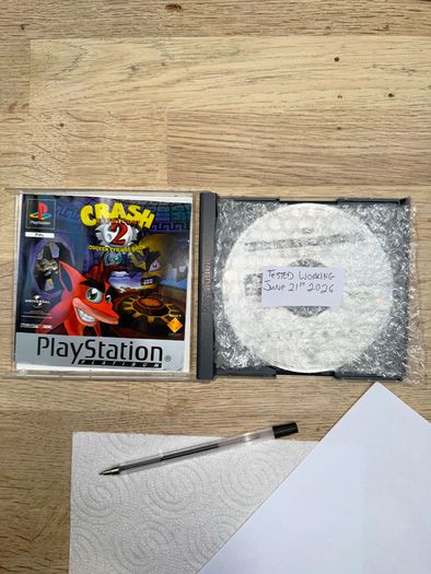 Crash Bandicoot 2 Cortex Strikes Back Platinum Complete in box PS1 Retro PlayStation 1