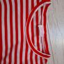 Red/White striped top. Image 2