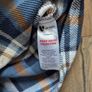 Boys Check Flannel Shirt with Jersey Hood Size 5-6 yrs Image 5