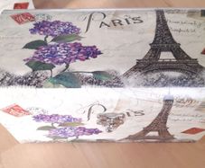 2 Paris Theme Wooden JEWELLERY Boxes