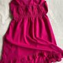 Women's  Fuchsia Strapless Elegant Top with gold buttons Image 4