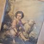 Vintage Ornate Gold Frame & Painting Image 6