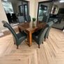 Dining table & 6 leather chairs Image 2