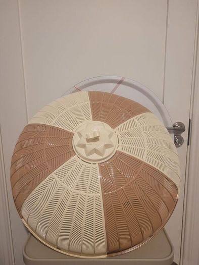 large tray with food cover