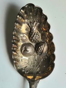 George Smith III, 1782. Sterling Silver Berry Spoon. Excellent condition for its age.