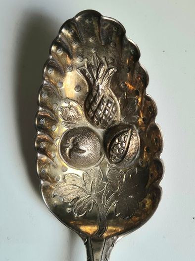 George Smith III, 1782. Sterling Silver Berry Spoon. Excellent condition for its age.