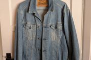 Replay Blue Jeans Light Wash Denim Jacket - Size L