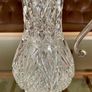 Antique Vintage Silver Plated Crystal Glass Claret Jug Pitcher Image 10