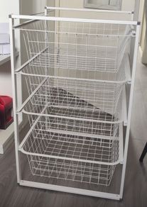 2 x Wardrobe insert storage drawers