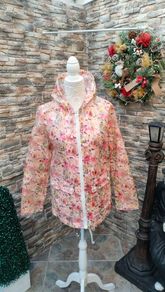 Topshop Womens Multicoloured Floral Rain Coat Size 10 Perfect for festival season