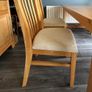 Solid Maple Table & 6 High Backed Maple Chairs Image 4