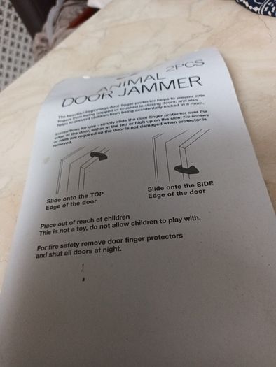 Beautiful  Beginnings Animal  Door Jammer X 2. B.N.W.T.