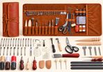 72 Piece Leather Craft Tool Kit with Storage Bag