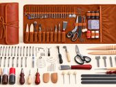 72 Piece Leather Craft Tool Kit with Storage Bag