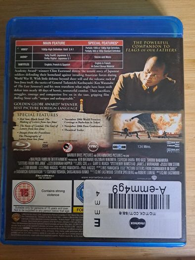 Letters from Iwo Jima Blu ray Clint Eastwood