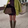 Fab Olive Green River Island Studio Faux Brushed Wool Jacket Image 2