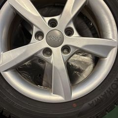 Genuine 16" Audi A3 alloys with winter tyres