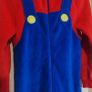 Super Mario Brother Bros Onesie Nintendo Full Zip Bodysuit One Piece Size 12-14 Year Image 3