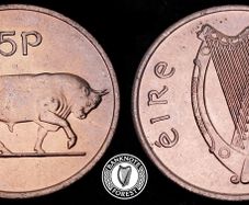 Ireland - 1975 - 5 Pence - Bull - AU - KM.22 - [2402]