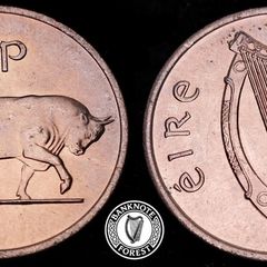 Ireland - 1975 - 5 Pence - Bull - AU - KM.22 - [2402]