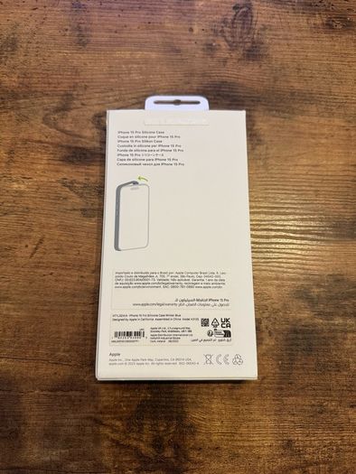 Original Apple iPhone 15 Pro Silicone Case Winter Blue