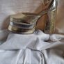 Karen Millen Gold Platform Court Shoes Image 5