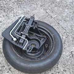 Used Spare Wheel Kit complete with Jack Tool.