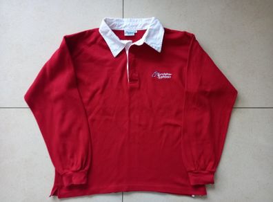 Mens Eurofighter Typhoon Official Rugby Shirt Red White Large