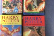 harry potter first edition hardback books set of 4