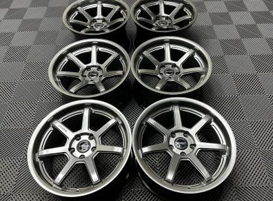 18" Inch Strom DS15 Drift Wheels 5x114.3 Nissan silvia skyline RX7 MX5 R32 R33 lexus IS200