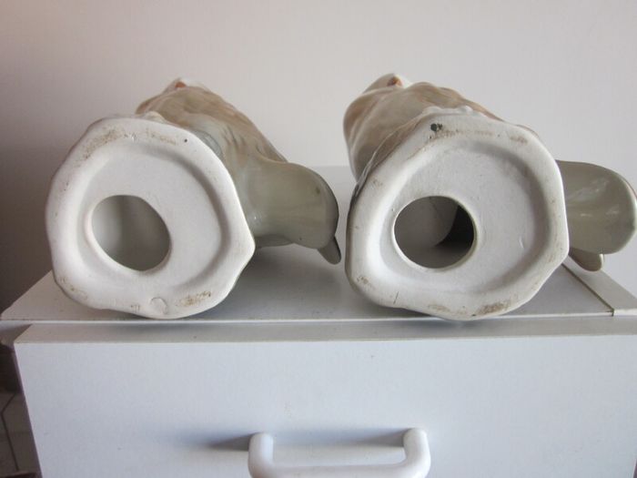 Pair of Vintage Porcelain Owls