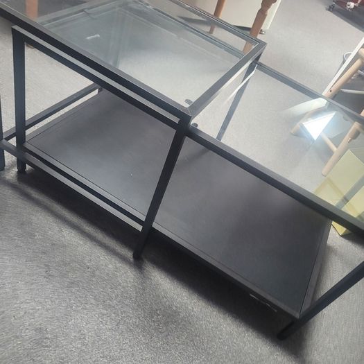 Beautiful glass 2 part coffee table Price Drop