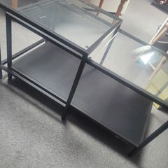 Beautiful glass 2 part coffee table Price Drop
